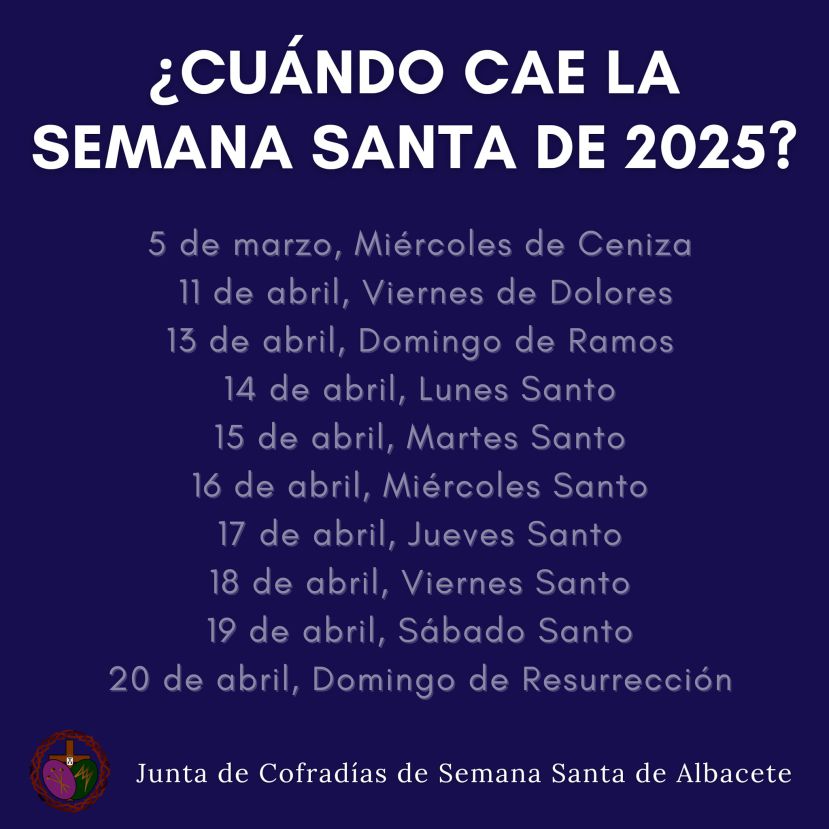 ¿cuándo Cae La Semana Santa De 2025emk 9129