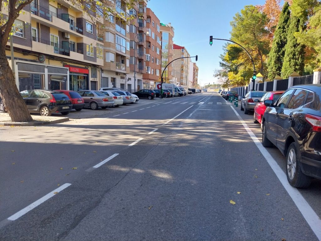 Aspecto que presentaba la vía antes del inicio de las obras.
