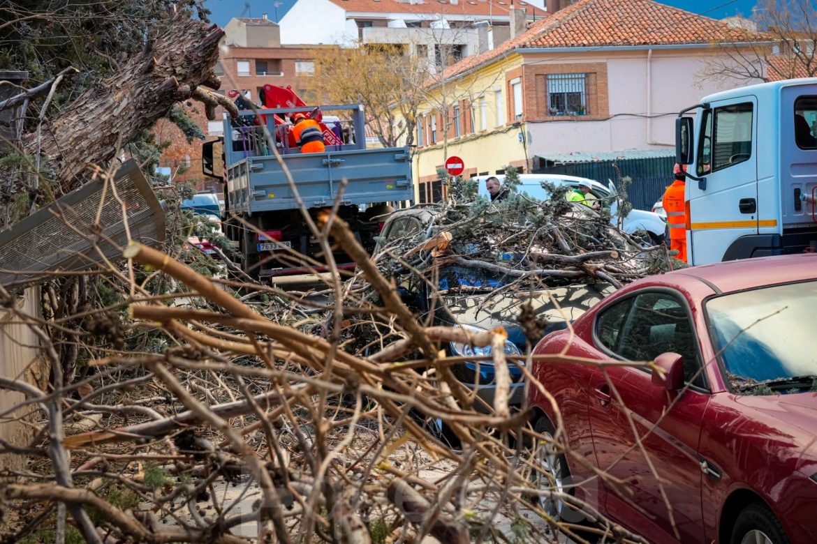 El temporal Herminia deja numerosos destrozos en Albacete