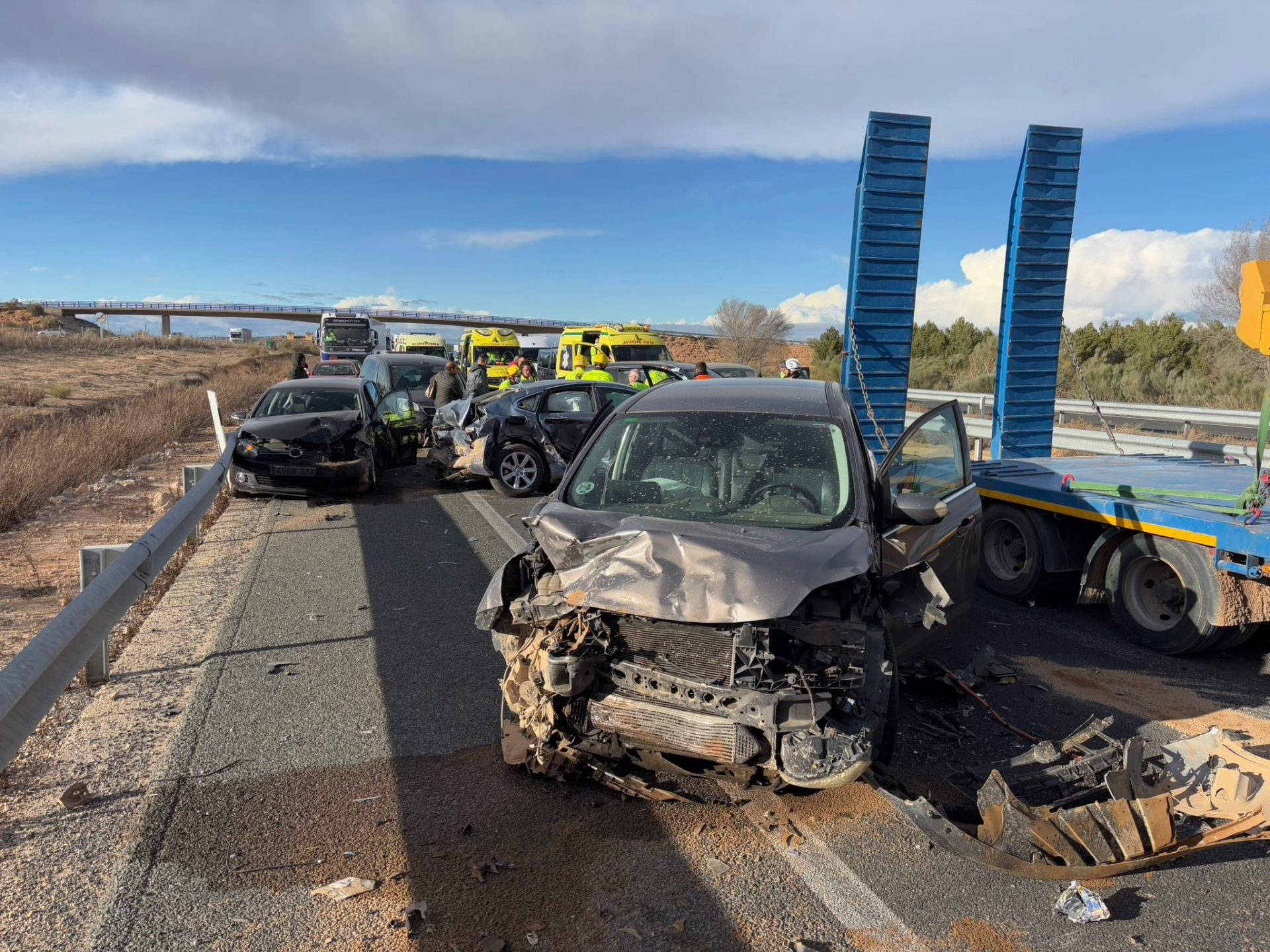 El temporal Herminia deja numerosos destrozos en Albacete además de varios accidentes en las autovias A31 y A32