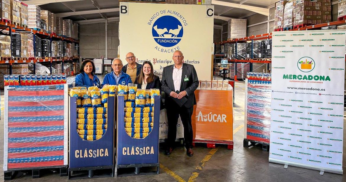 Mercadona-albacete Mercadona donación Banco de Alimentos de Albacete