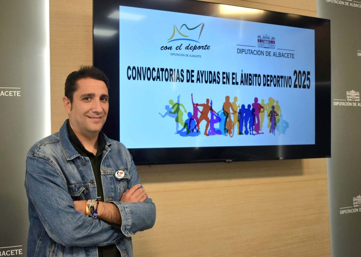 El diputado de Deportes presenta las covocatorias de ayudas del a?rea deportiva (1) El diputado provincial de Juventud y Deportes, Dani Sancha, ha presentado diez convocatorias de ayudas deportivas puestas en marcha por el Gobierno de Santi Cabañero para ayuntamientos y clubes de la provincia de Albacete