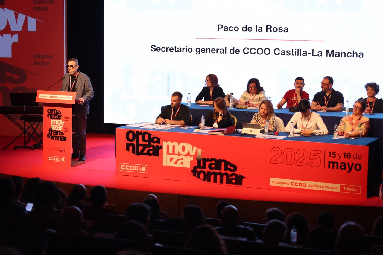 Arranca el Congreso de CCOO CLM del adiós de Paco de la Rosa