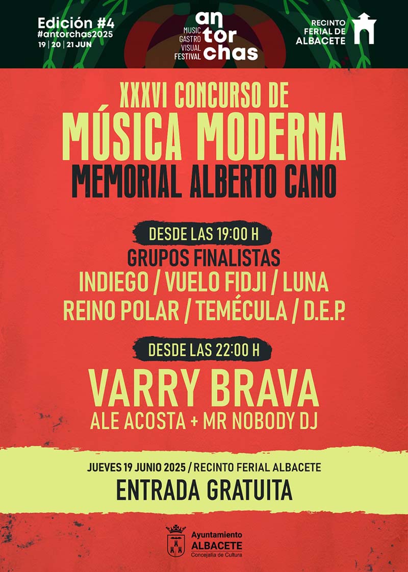 La concejala de Cultura, Elena Serrallé, ha presentado en rueda de prensa a los seis grupos finalistas del XXXVI Concurso de Música Moderna Memorial ‘Alberto Cano’,