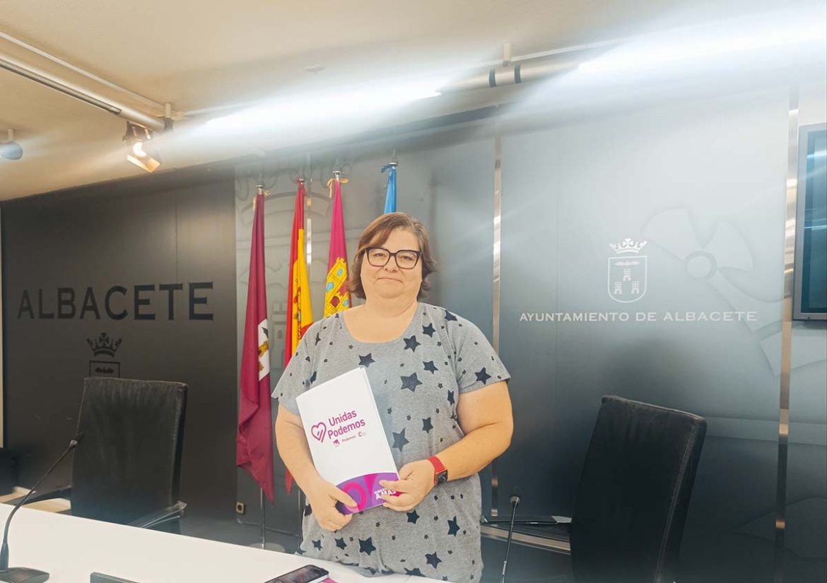 Nieves Navarro unidas podemos La concejala Nieves Navarro de Unidas Podemos del Ayuntamiento de Albacete