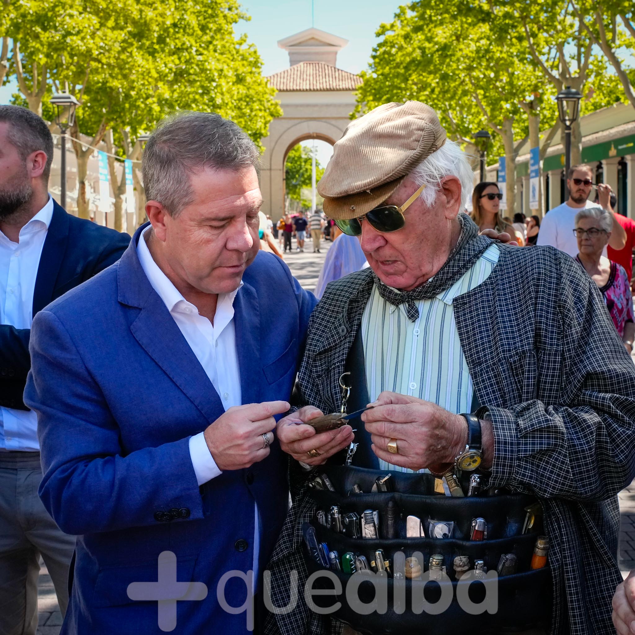 Emiliano Page visita la Feria de Albacete y la Virgen de los Lllanos