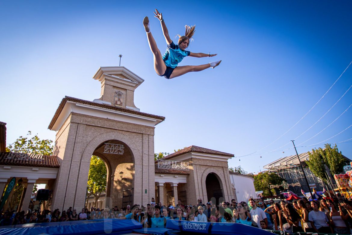 Trampolín en la feria de Albacete