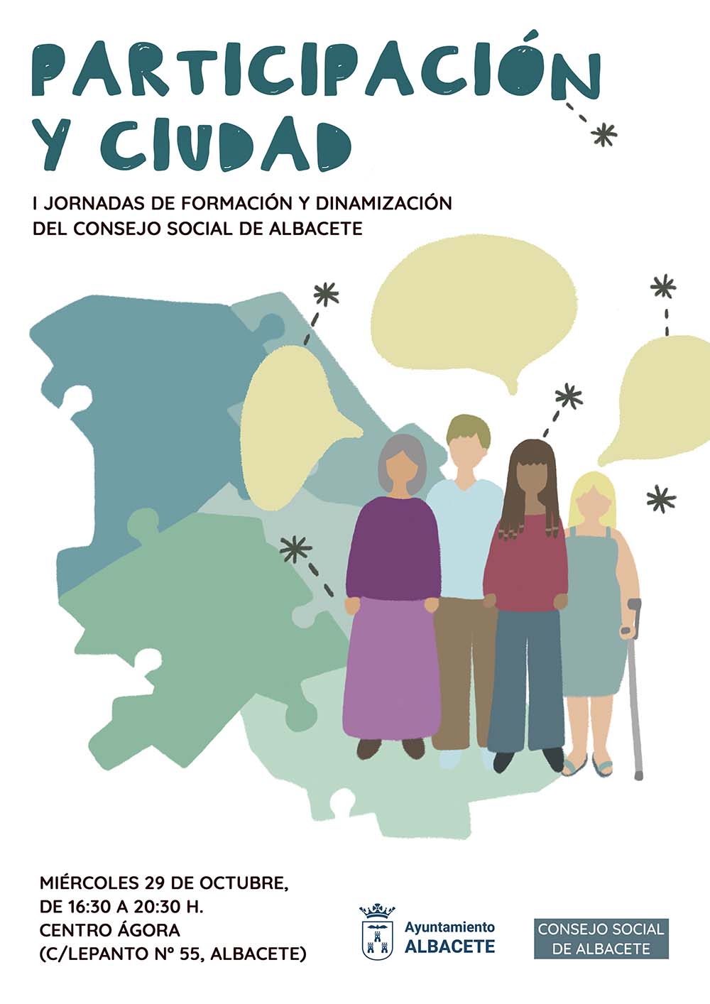 La concejala de Participación, Llanos Navarro, ha presentado las I Jornadas de Formación y Dinamización del Consejo Social de la Ciudad de Albacete que, bajo el título ‘Participación y Ciudad’, tendrán lugar el próximo miércoles, día 29, en el Centro Ágora de la ciudad, de 16:30 a 20:30 horas.