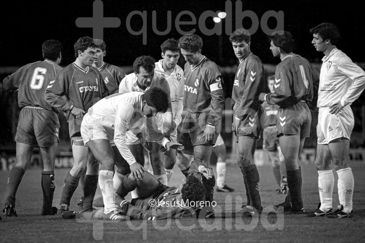 Imágenes del fotógrafo Jesús Moreno del primer enfrentamiento oficial entre el Albacete Balompié y el Real Madrid en el Carlos Belmonte
