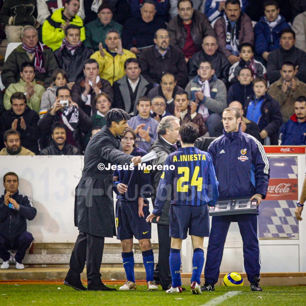 Lionel Messi en el partido Albacete-Barcelona de la 2004-2005